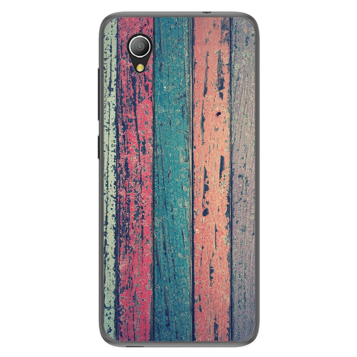 Funda Gel Tpu para Alcatel 1 diseño Madera 10 Dibujos
