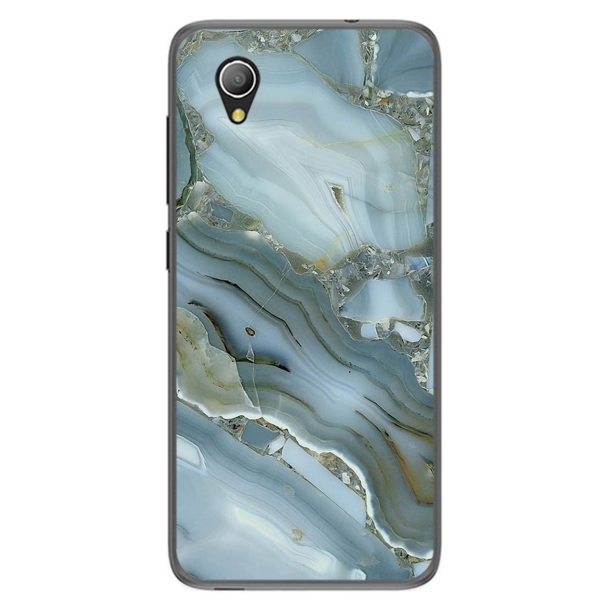 Funda Gel Tpu para Alcatel 1 diseño Mármol 09 Dibujos