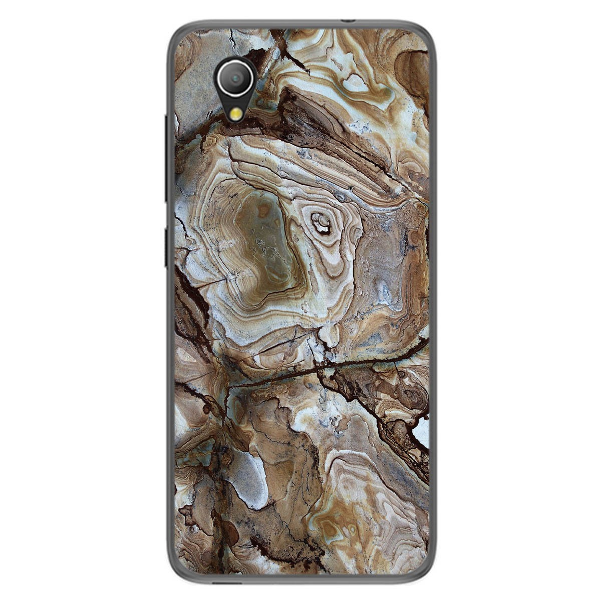 Funda Gel Tpu para Alcatel 1 diseño Mármol 14 Dibujos