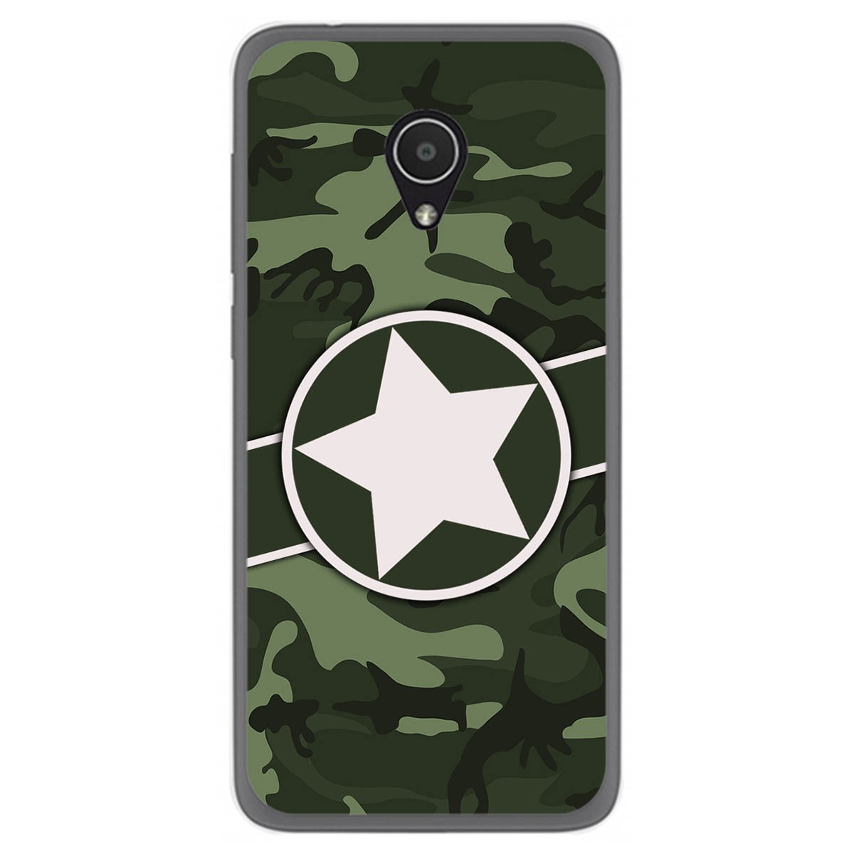 Funda Gel Tpu para Alcatel 1x diseño Camuflaje 01 Dibujos