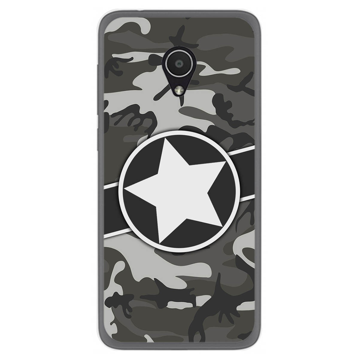 Funda Gel Tpu para Alcatel 1x diseño Camuflaje 02 Dibujos