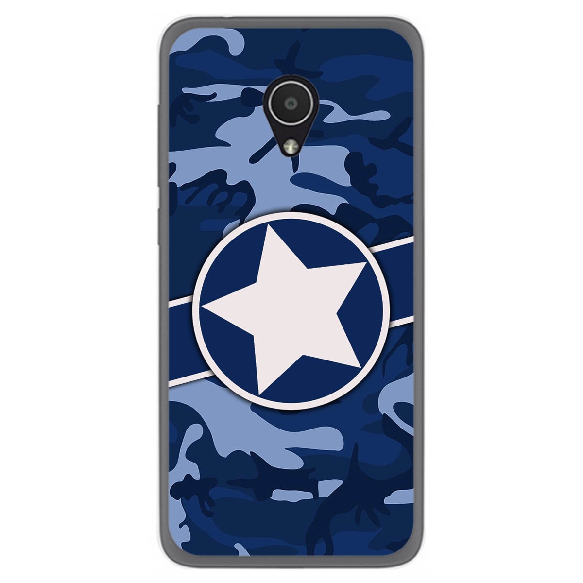 Funda Gel Tpu para Alcatel 1x diseño Camuflaje 03 Dibujos