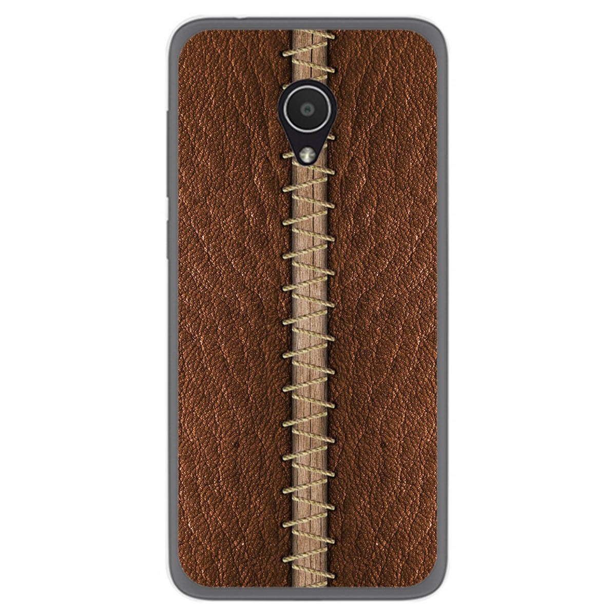 Funda Gel Tpu para Alcatel 1x diseño Cuero 01 Dibujos