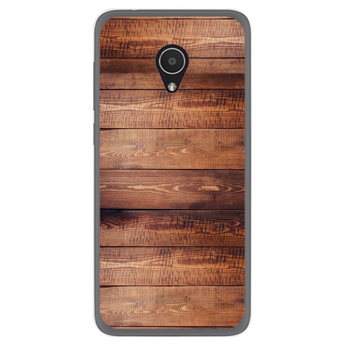 Funda Gel Tpu para Alcatel 1x diseño Madera 02 Dibujos
