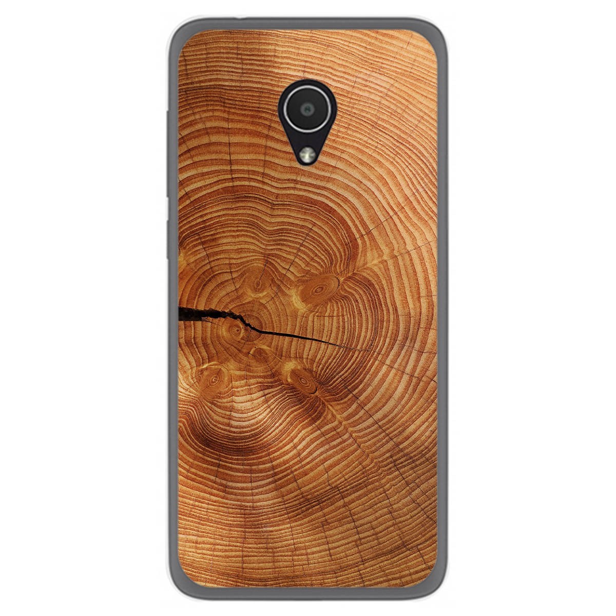 Funda Gel Tpu para Alcatel 1x diseño Madera 04 Dibujos