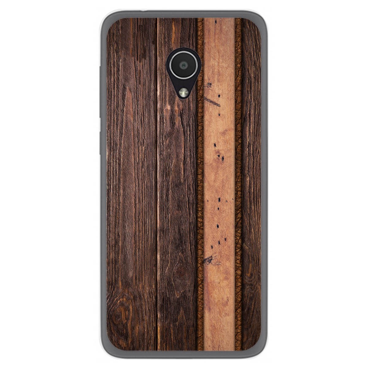 Funda Gel Tpu para Alcatel 1x diseño Madera 05 Dibujos