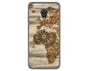 Funda Gel Tpu para Alcatel 1x diseño Madera 07 Dibujos