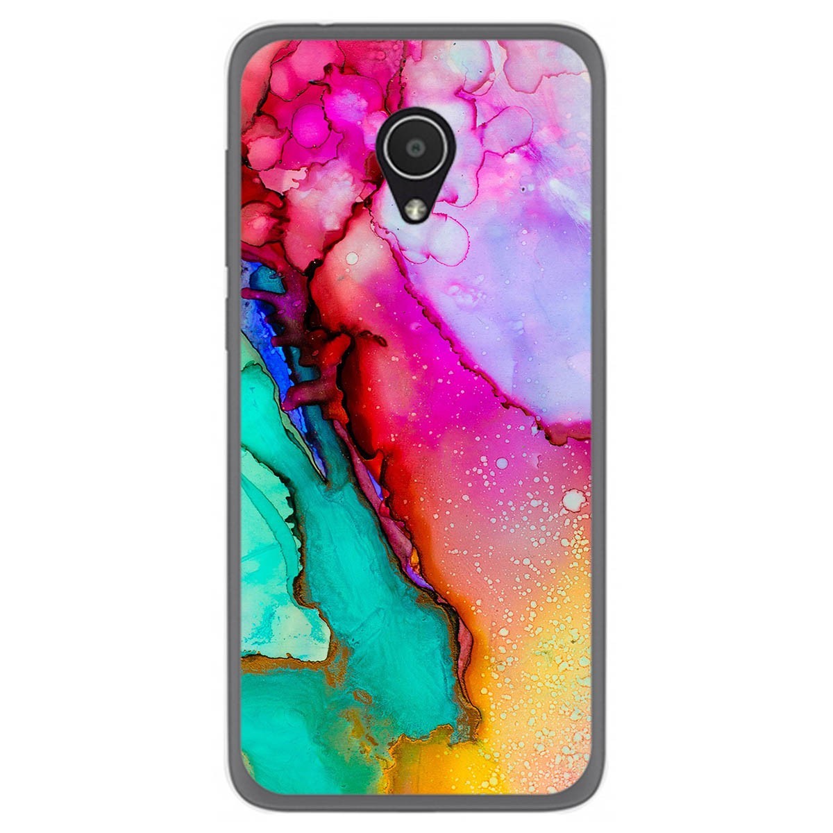 Funda Gel Tpu para Alcatel 1x diseño Mármol 15 Dibujos