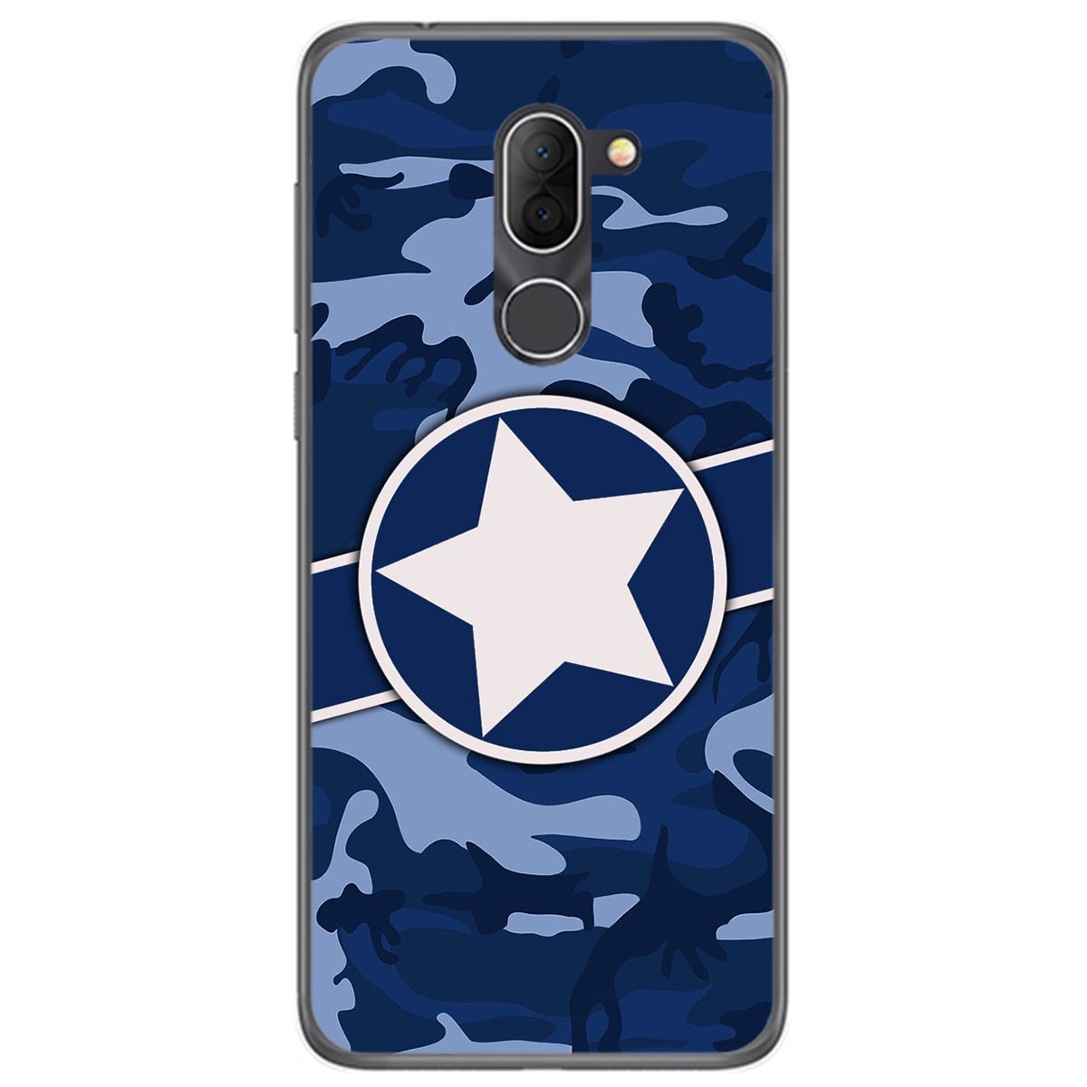 Funda Gel Tpu para Alcatel 3x diseño Camuflaje 03 Dibujos