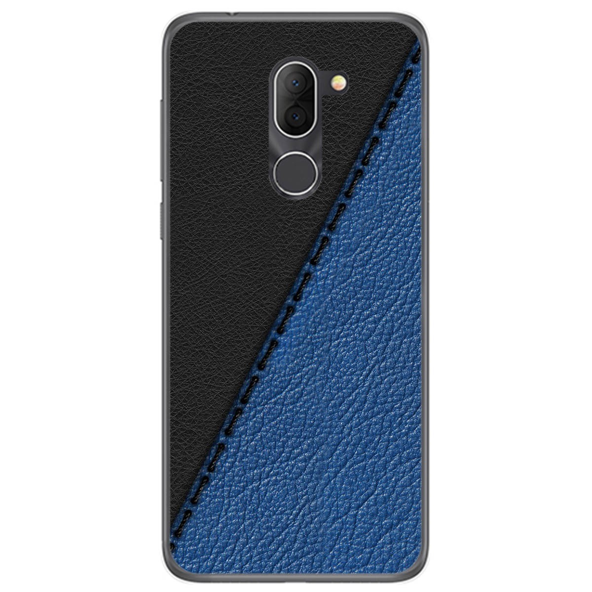 Funda Gel Tpu para Alcatel 3x diseño Cuero 02 Dibujos