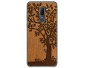 Funda Gel Tpu para Alcatel 3x diseño Cuero 03 Dibujos