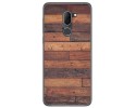 Funda Gel Tpu para Alcatel 3x diseño Madera 03 Dibujos