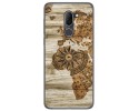 Funda Gel Tpu para Alcatel 3x diseño Madera 07 Dibujos