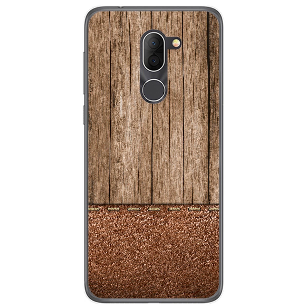Funda Gel Tpu para Alcatel 3x diseño Madera 09 Dibujos