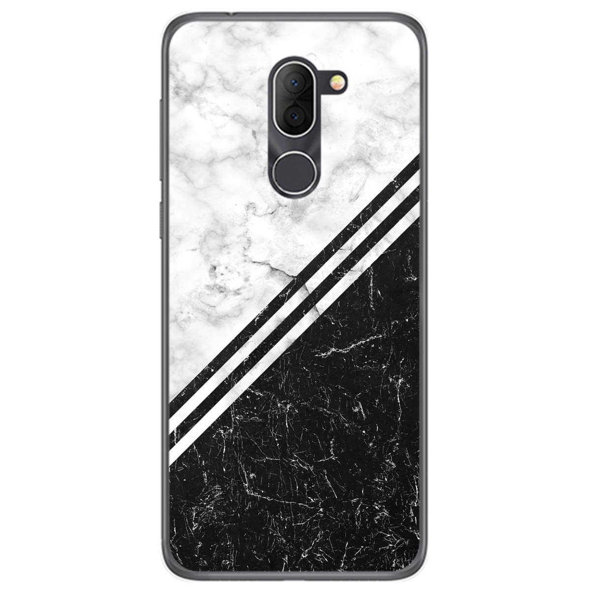 Funda Gel Tpu para Alcatel 3x diseño Mármol 01 Dibujos