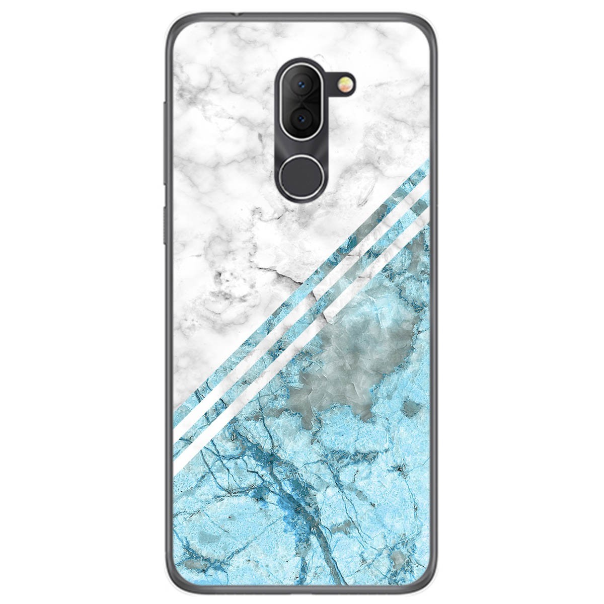 Funda Gel Tpu para Alcatel 3x diseño Mármol 02 Dibujos