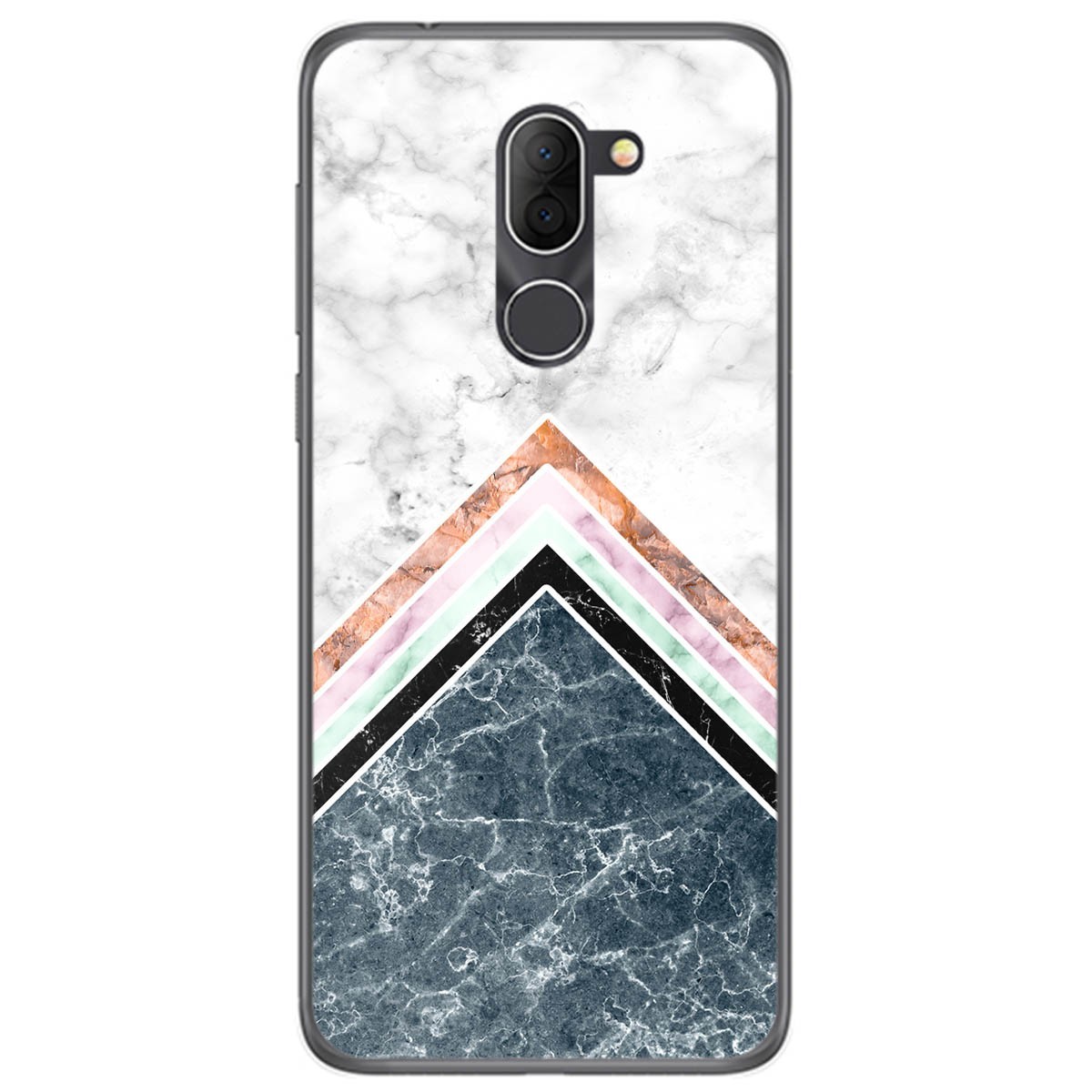 Funda Gel Tpu para Alcatel 3x diseño Mármol 05 Dibujos