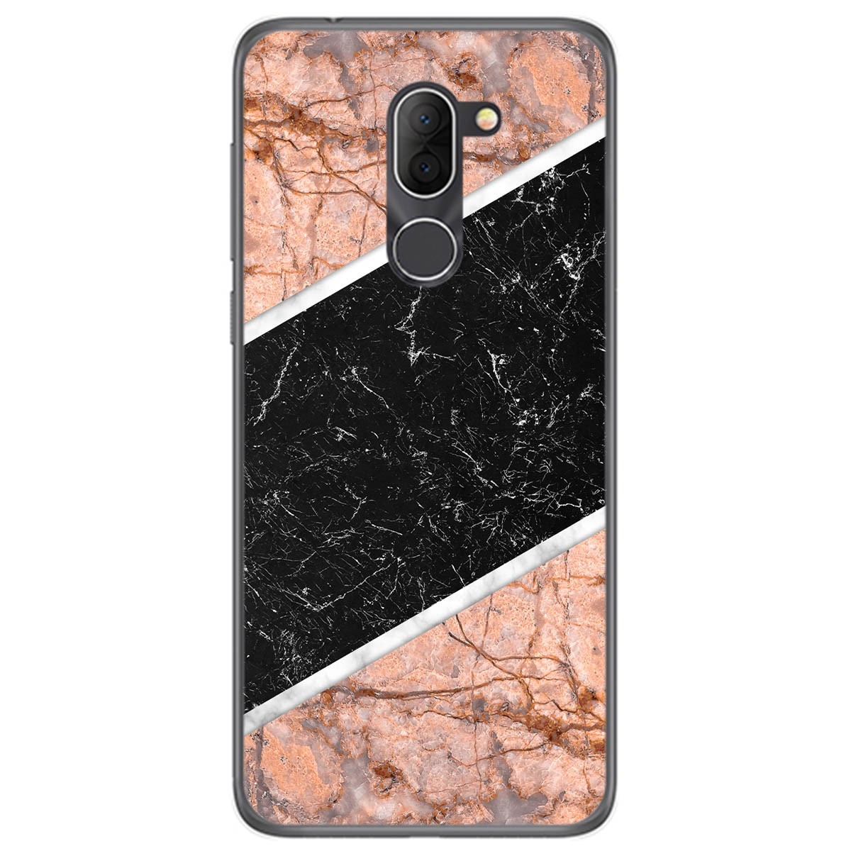 Funda Gel Tpu para Alcatel 3x diseño Mármol 07 Dibujos
