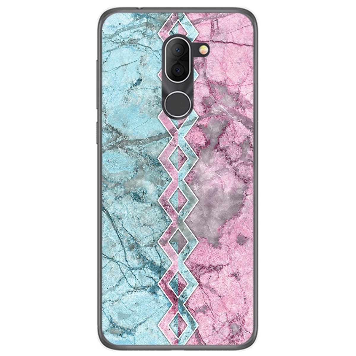 Funda Gel Tpu para Alcatel 3x diseño Mármol 08 Dibujos