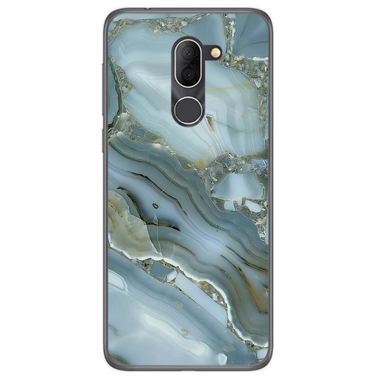 Funda Gel Tpu para Alcatel 3x diseño Mármol 09 Dibujos
