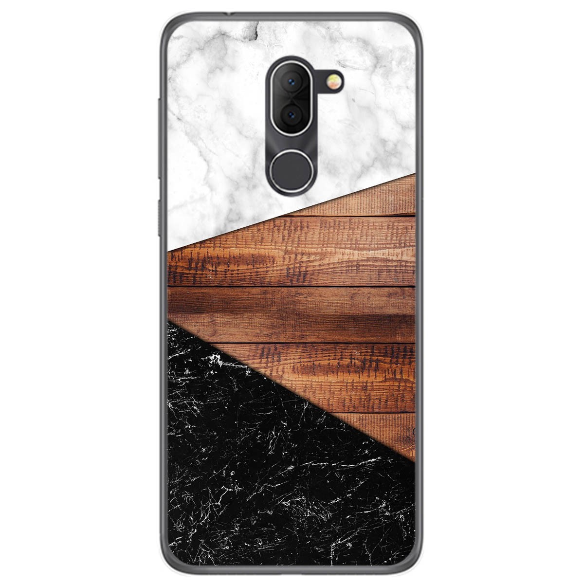 Funda Gel Tpu para Alcatel 3x diseño Mármol 11 Dibujos
