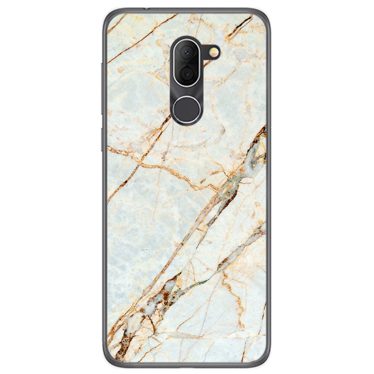 Funda Gel Tpu para Alcatel 3x diseño Mármol 13 Dibujos