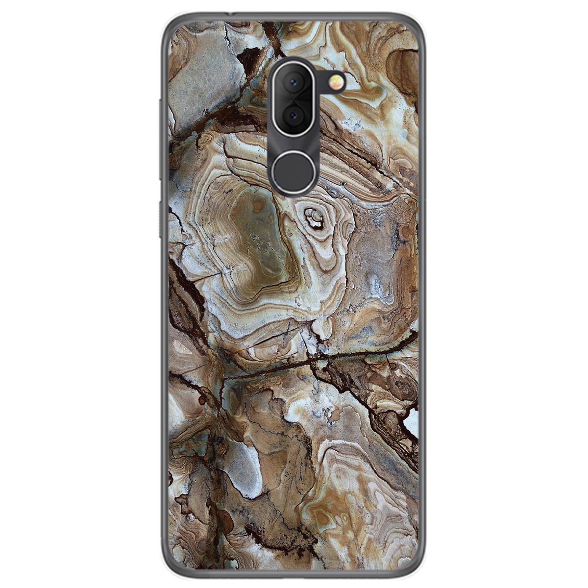 Funda Gel Tpu para Alcatel 3x diseño Mármol 14 Dibujos