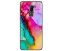 Funda Gel Tpu para Alcatel 3x diseño Mármol 15 Dibujos