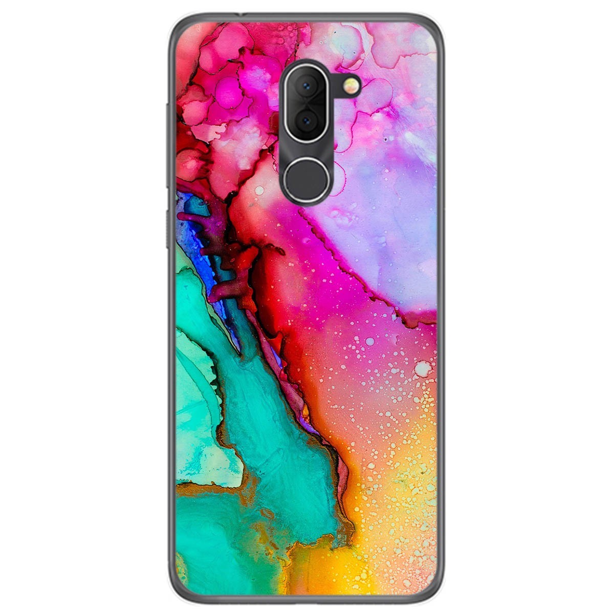 Funda Gel Tpu para Alcatel 3x diseño Mármol 15 Dibujos