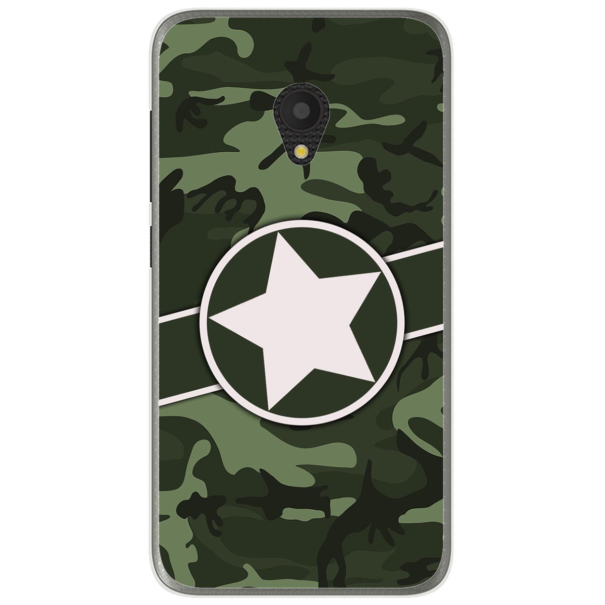 Funda Gel Tpu para Alcatel U5 (4G) / Orange Rise 52 diseño Camuflaje 01 Dibujos