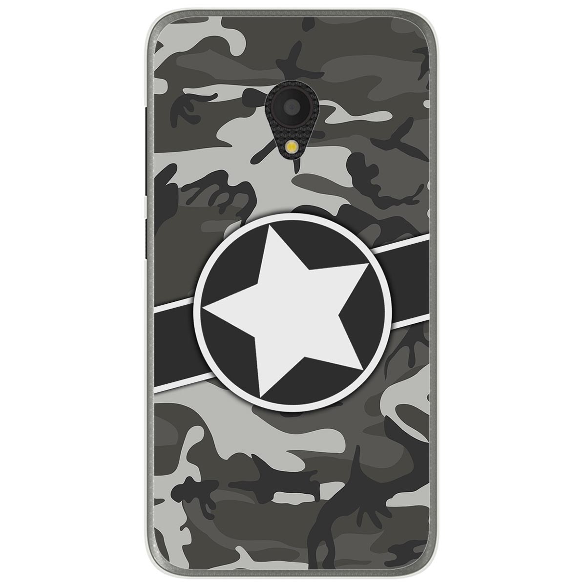 Funda Gel Tpu para Alcatel U5 (4G) / Orange Rise 52 diseño Camuflaje 02 Dibujos