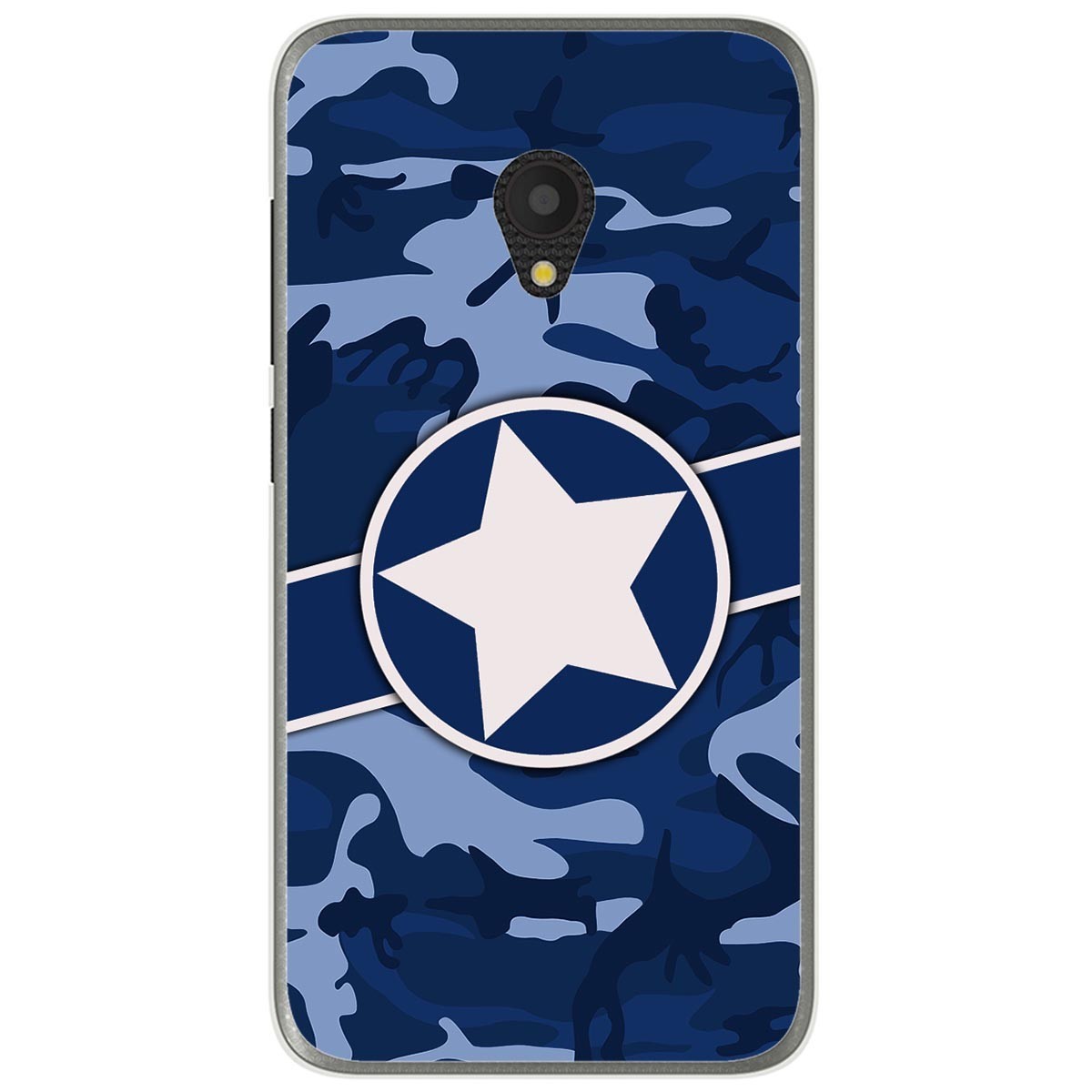 Funda Gel Tpu para Alcatel U5 (4G) / Orange Rise 52 diseño Camuflaje 03 Dibujos