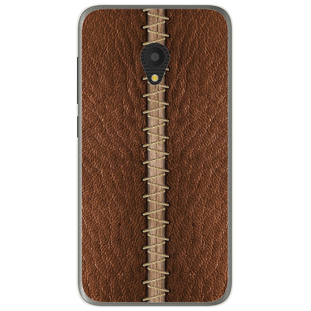Funda Gel Tpu para Alcatel U5 (4G) / Orange Rise 52 diseño Cuero 01 Dibujos