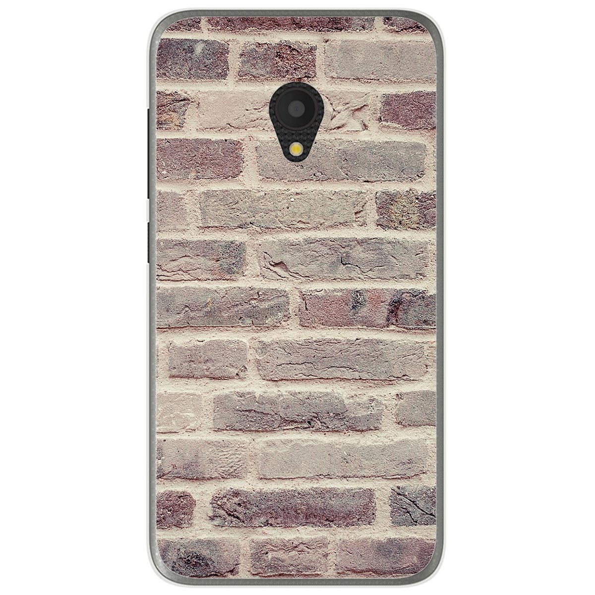 Funda Gel Tpu para Alcatel U5 (4G) / Orange Rise 52 diseño Ladrillo 01 Dibujos
