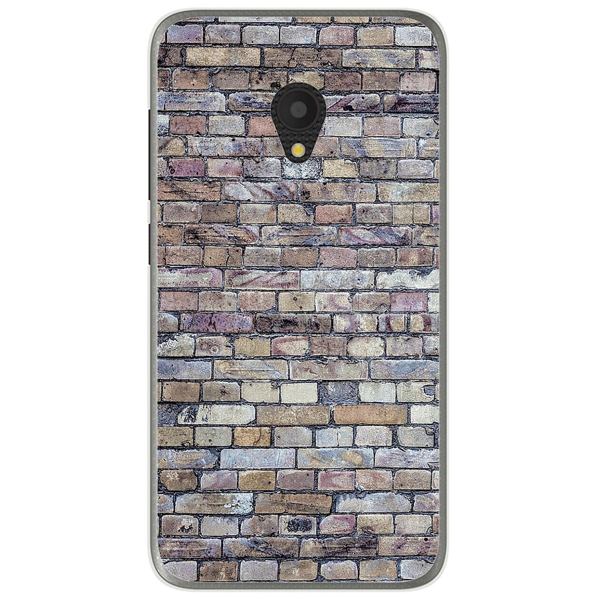 Funda Gel Tpu para Alcatel U5 (4G) / Orange Rise 52 diseño Ladrillo 02 Dibujos