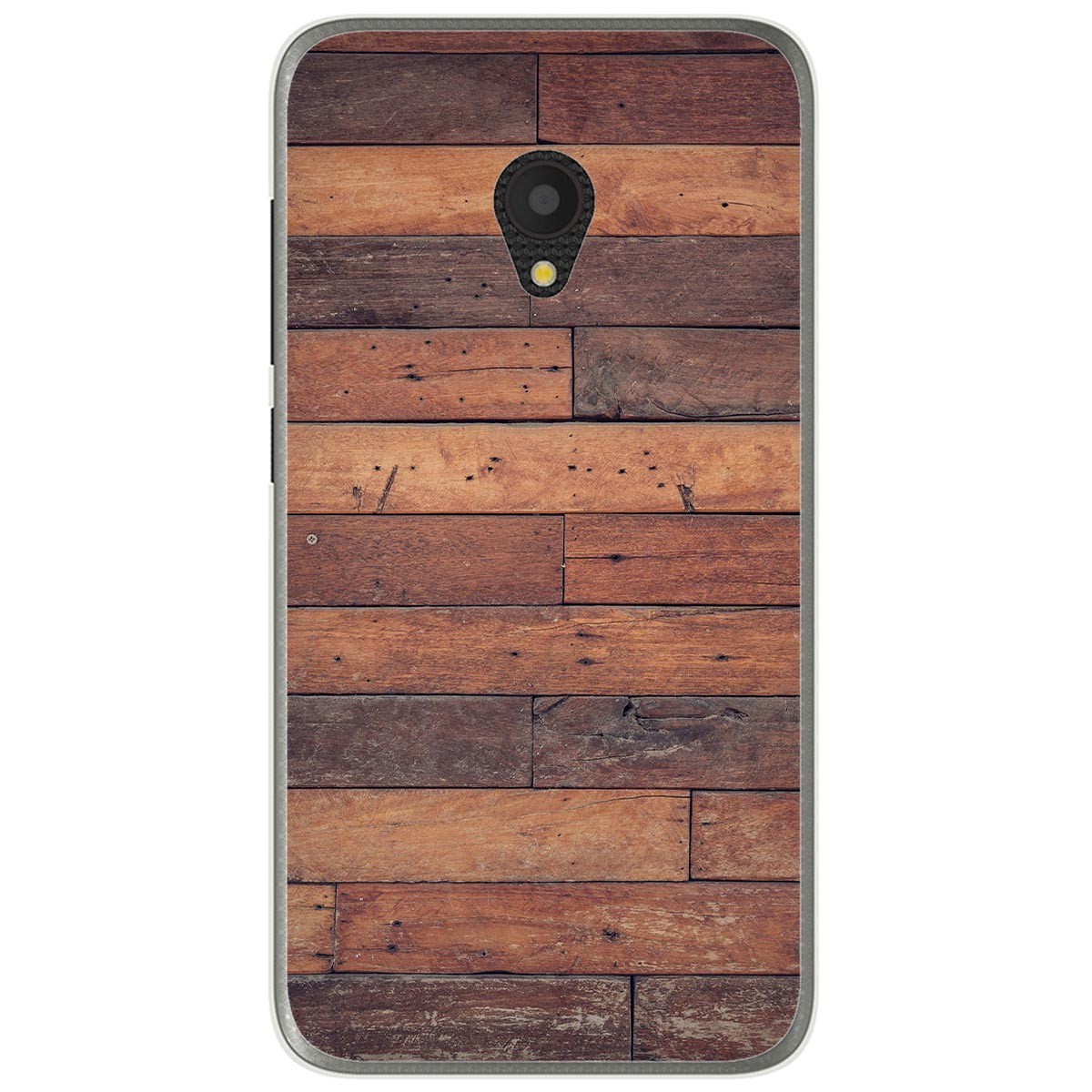 Funda Gel Tpu para Alcatel U5 (4G) / Orange Rise 52 diseño Madera 03 Dibujos