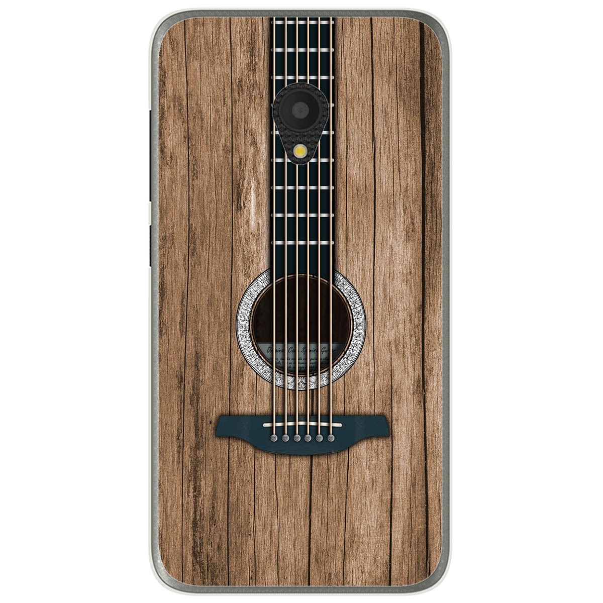 Funda Gel Tpu para Alcatel U5 (4G) / Orange Rise 52 diseño Madera 11 Dibujos