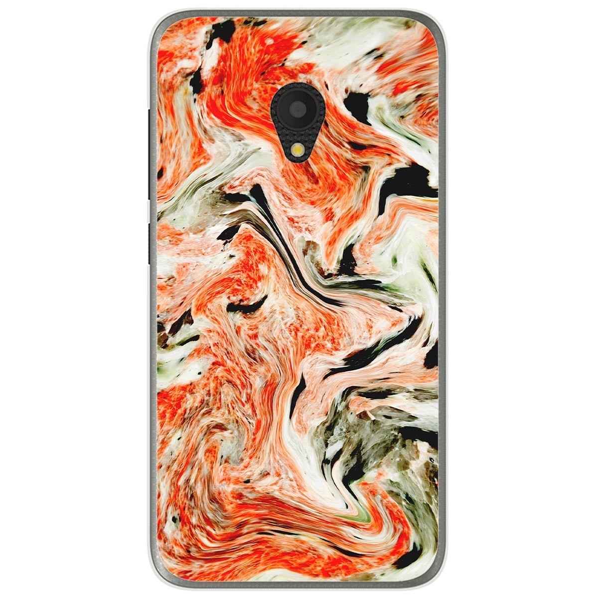 Funda Gel Tpu para Alcatel U5 (4G) / Orange Rise 52 diseño Mármol 12 Dibujos