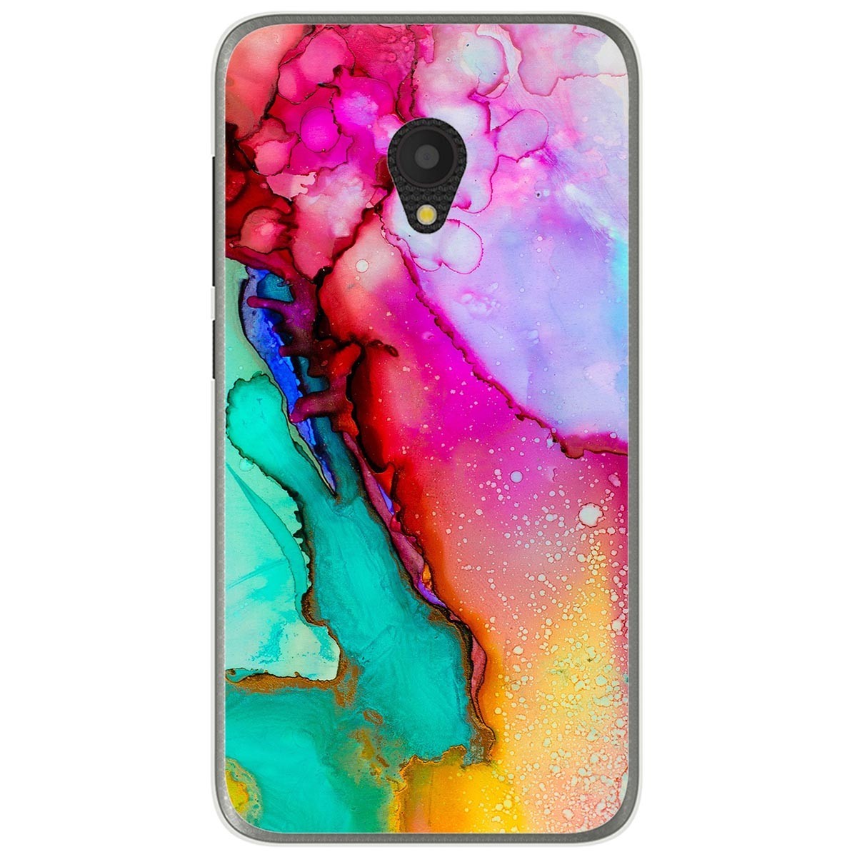 Funda Gel Tpu para Alcatel U5 (4G) / Orange Rise 52 diseño Mármol 15 Dibujos