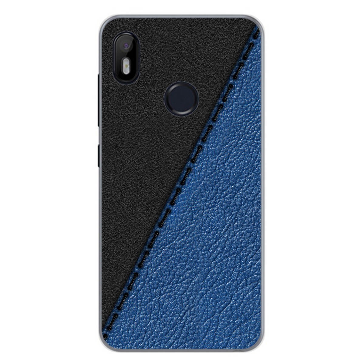 Funda Gel Tpu para Bq Aquaris C diseño Cuero 02 Dibujos