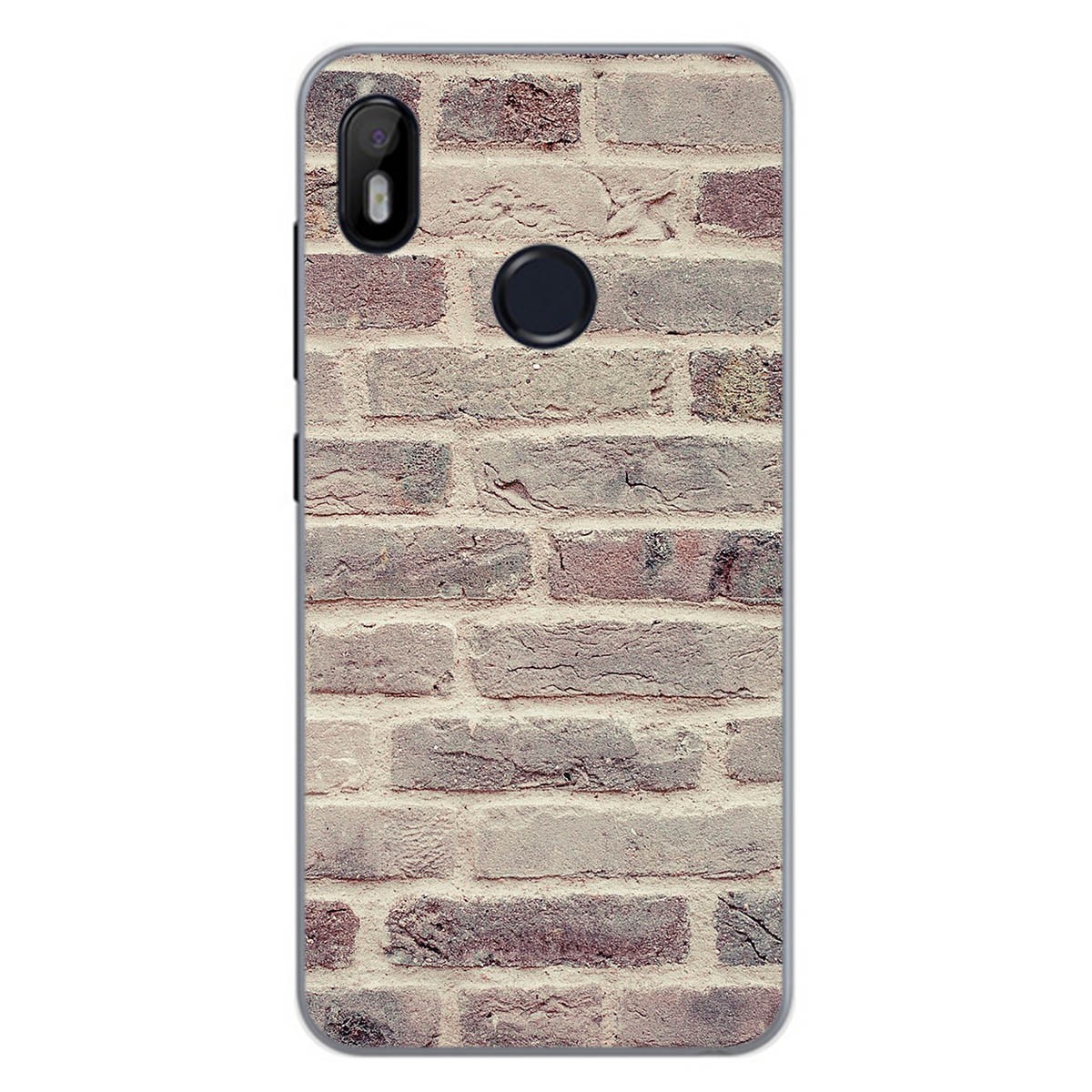 Funda Gel Tpu para Bq Aquaris C diseño Ladrillo 01 Dibujos