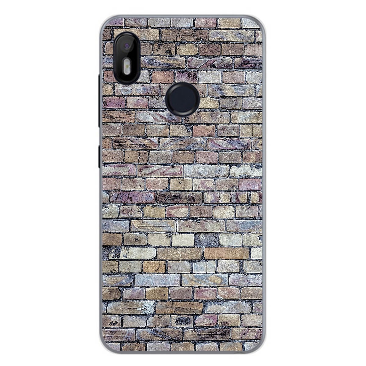Funda Gel Tpu para Bq Aquaris C diseño Ladrillo 02 Dibujos