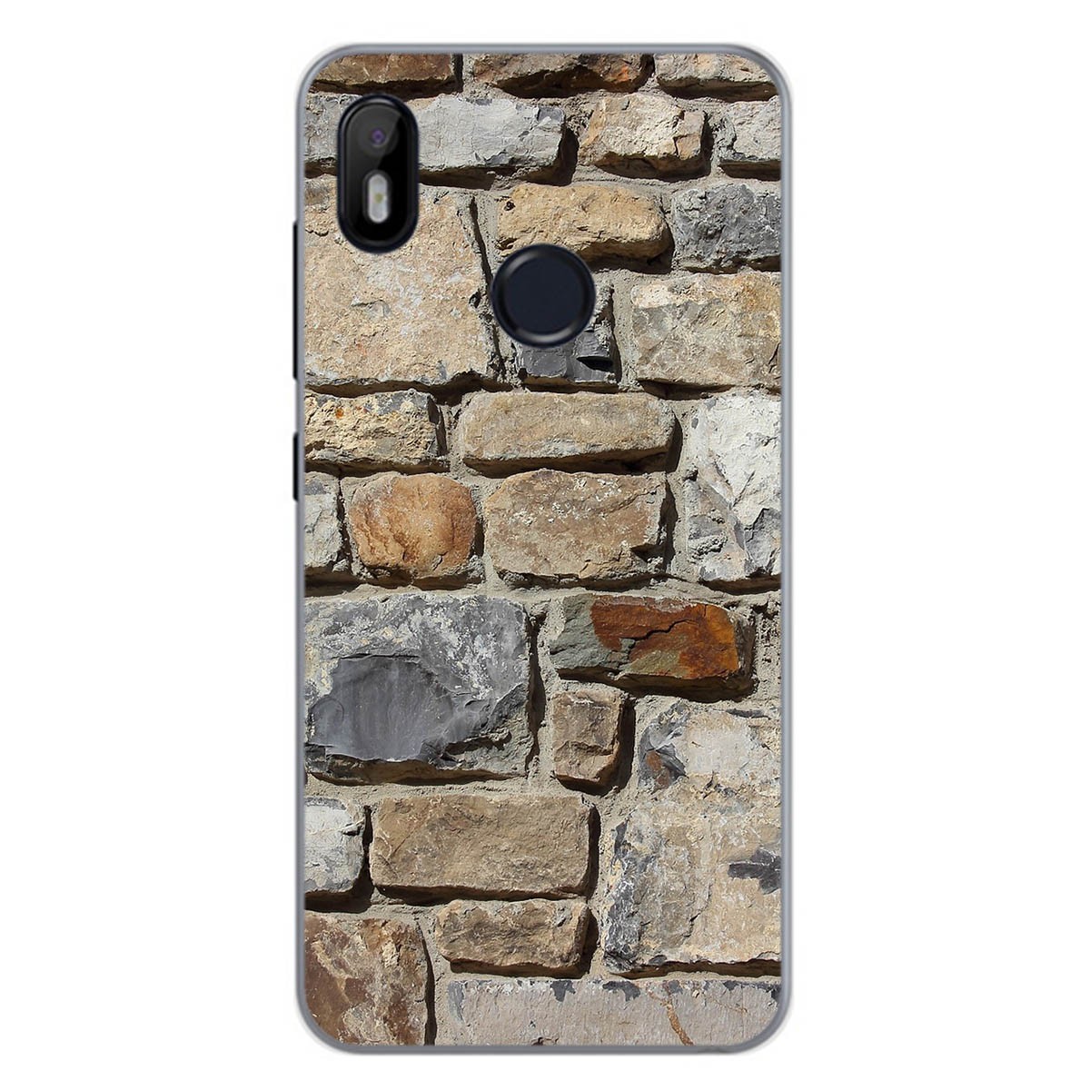 Funda Gel Tpu para Bq Aquaris C diseño Ladrillo 03 Dibujos