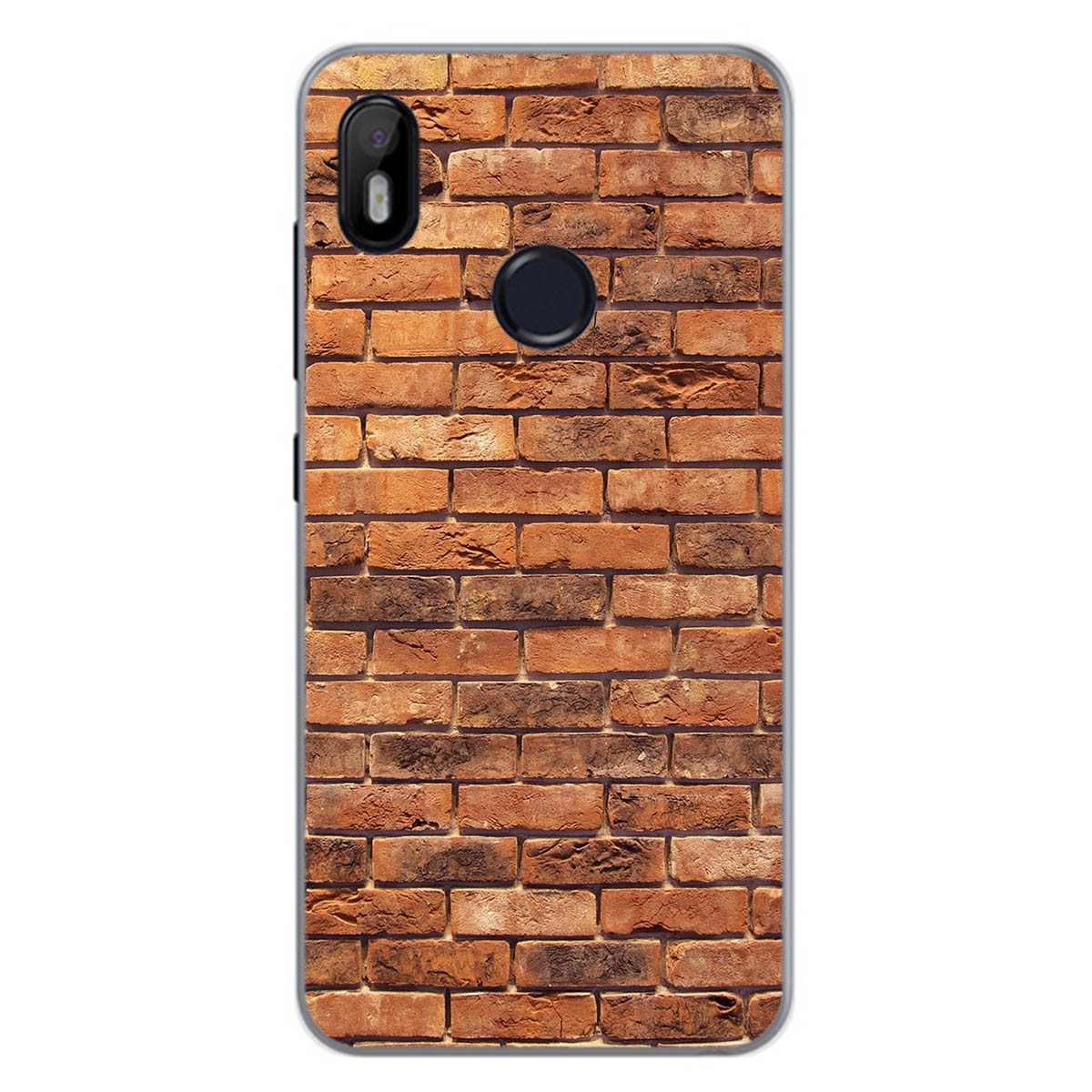 Funda Gel Tpu para Bq Aquaris C diseño Ladrillo 04 Dibujos
