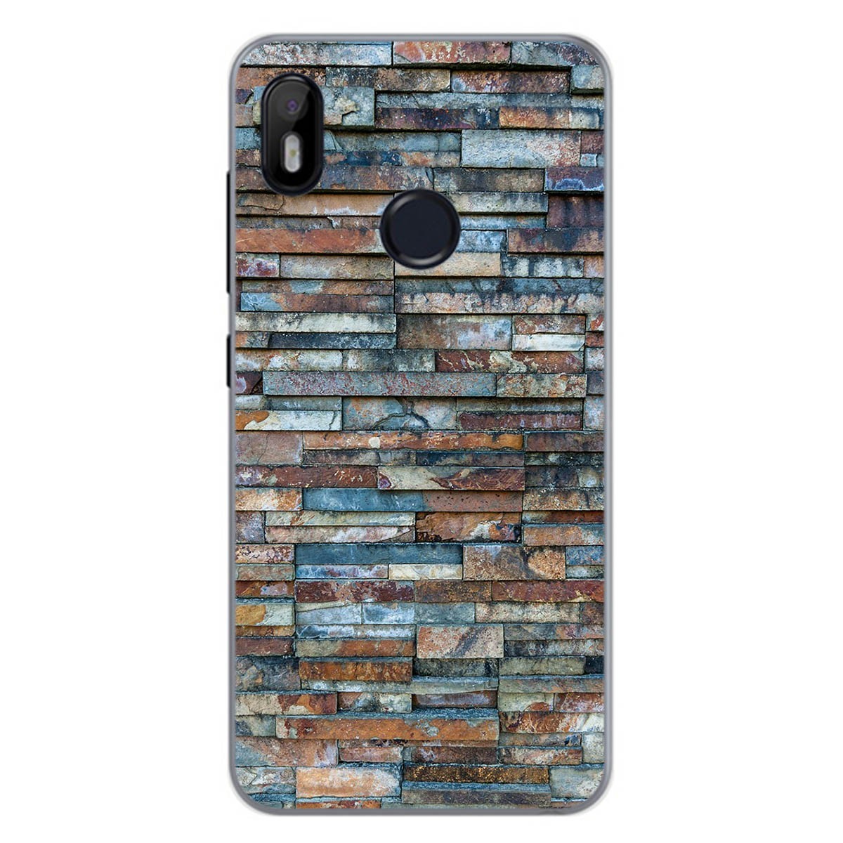 Funda Gel Tpu para Bq Aquaris C diseño Ladrillo 05 Dibujos