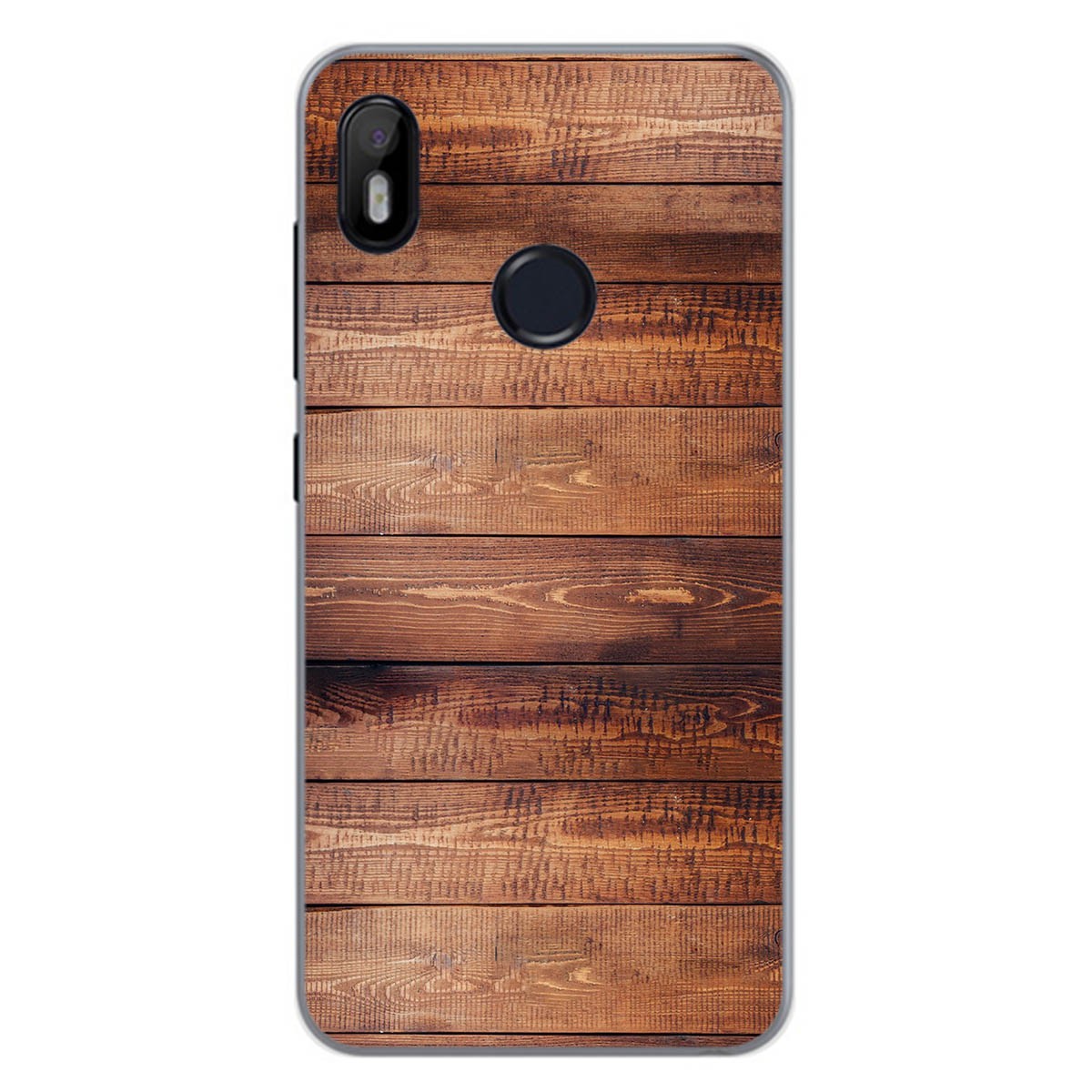 Funda Gel Tpu para Bq Aquaris C diseño Madera 02 Dibujos