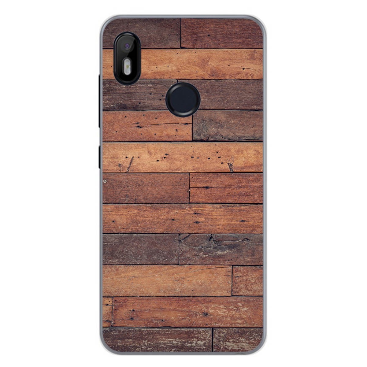 Funda Gel Tpu para Bq Aquaris C diseño Madera 03 Dibujos