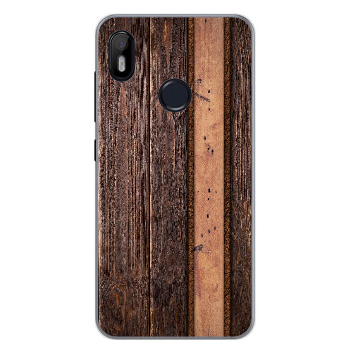 Funda Gel Tpu para Bq Aquaris C diseño Madera 05 Dibujos