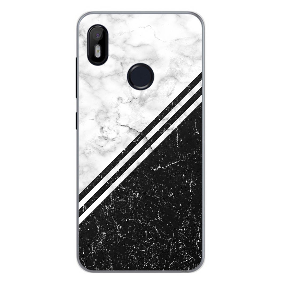Funda Gel Tpu para Bq Aquaris C diseño Mármol 01 Dibujos
