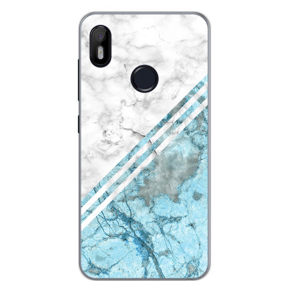Funda Gel Tpu para Bq Aquaris C diseño Mármol 02 Dibujos